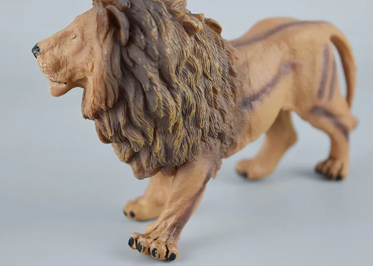 New Products Animal Model Africa Wild Forest Animal Picture Lion Bison Snow Deer Model Ornaments