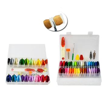 

One set Sewing Tools 100 Colors Embroidery Floss Cross Stitch Thread Friendship Bracelets Floss with Organizer Storage Box New