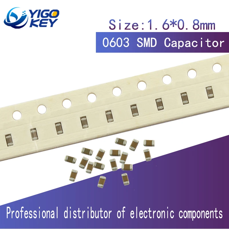 500 шт. 0603 4.7nF X7R ошибка 10% 472K 4700PF с алюминиевой крышкой 50В SMD толстая пленка