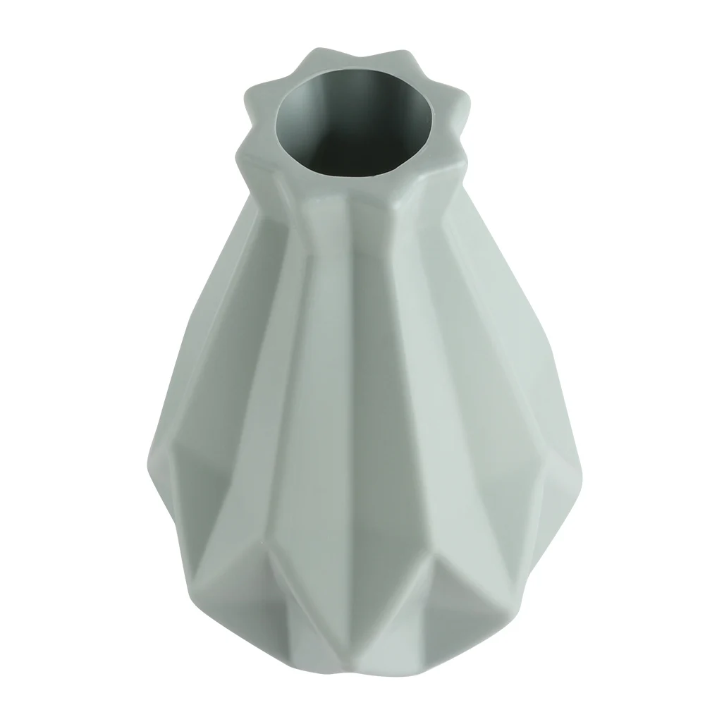 Скандинавский стиль ваза для цветов пластиковый белый искусственный цветок цветочный горшок корзина для декора; ваза с цветами домашнее Скандинавское украшение DA
