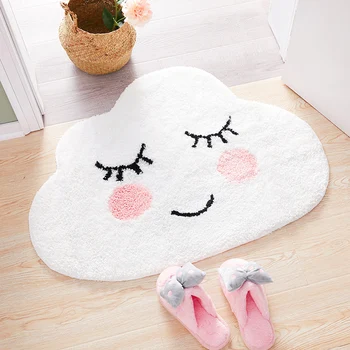 

Children Anti Slip Carpet Rug Kids Room Bedroom Kawaii Faux Fur Rug Floor Shaggy Cute Alfombras Dormitorio Home Decor AD50CA