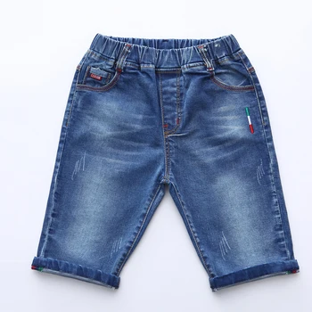 

Baby Boys Jeans Loose Style Thin Boy Summer Children Short pant Mid Elastic Waist Blue Color For age 2 3 4 5 6 7 8 Yrs Teenager