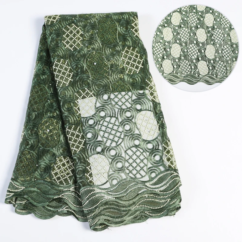 Последние французские нигерийские вышитые кружева ткани высокого качества