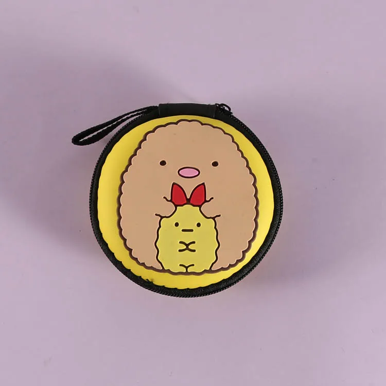 Sumikko Gurashi Аниме Кошелек для монет с героями мультфильмов сумки для монет кошелек для хранения ключей унисекс подарки Новинка - Цвет: Бежевый