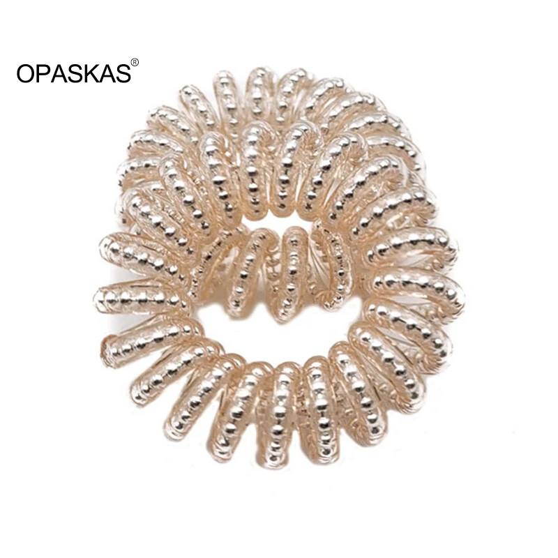 Spiral No-Crease Hair Ties – Strong Grip Ponytail Holders