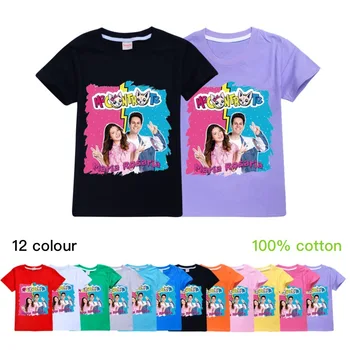 

Me Contro Te Cotton Spring Summer Casual Tops Boy Child Short-sleeved T-shirt O-Neck Cartoon Kids Girls Short Sleeve Tops Unisex