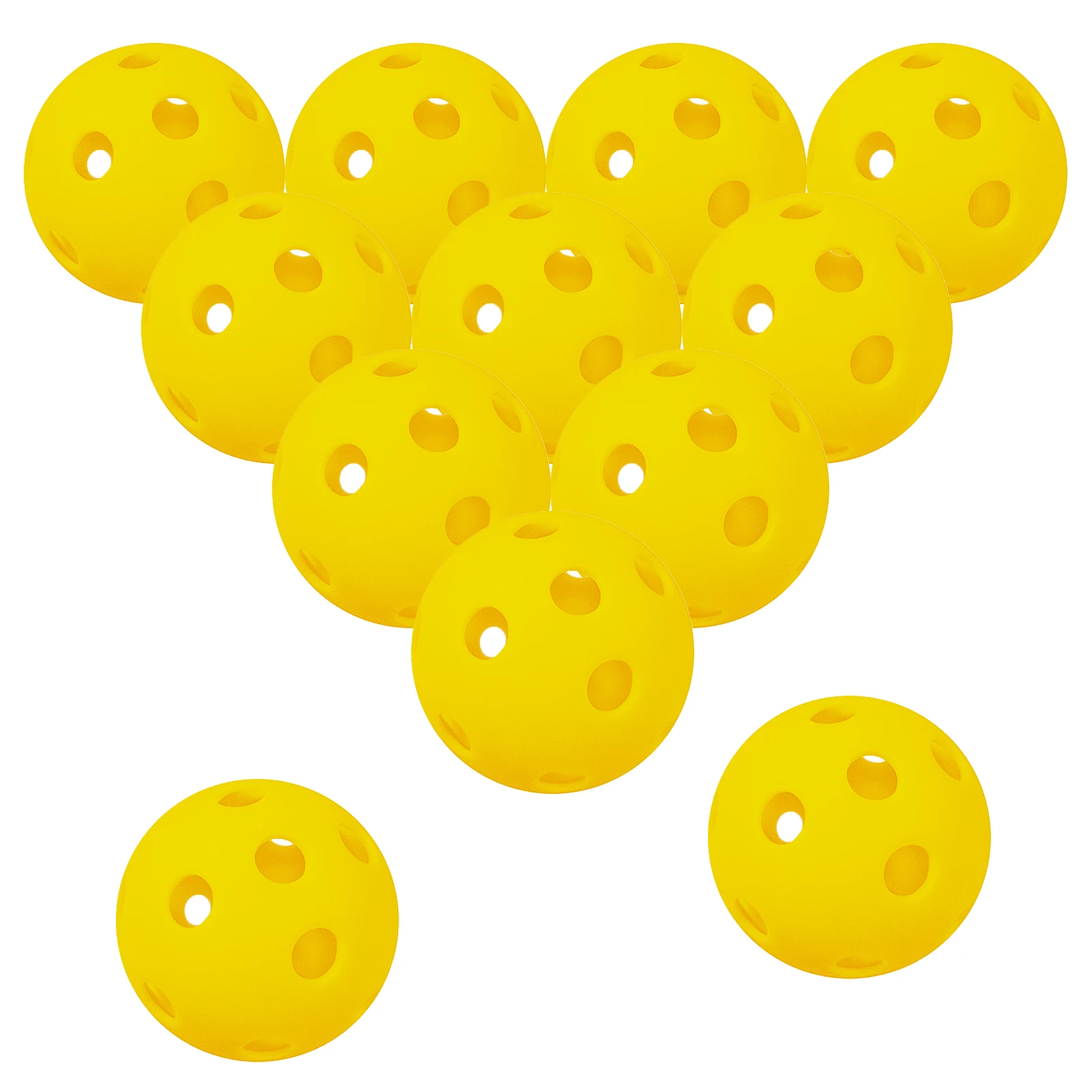 Indoor Pickleball Balls Paddle Ball 26 Holes Pickleball Sport Training Practice Plastic Airflow Hollow Balls