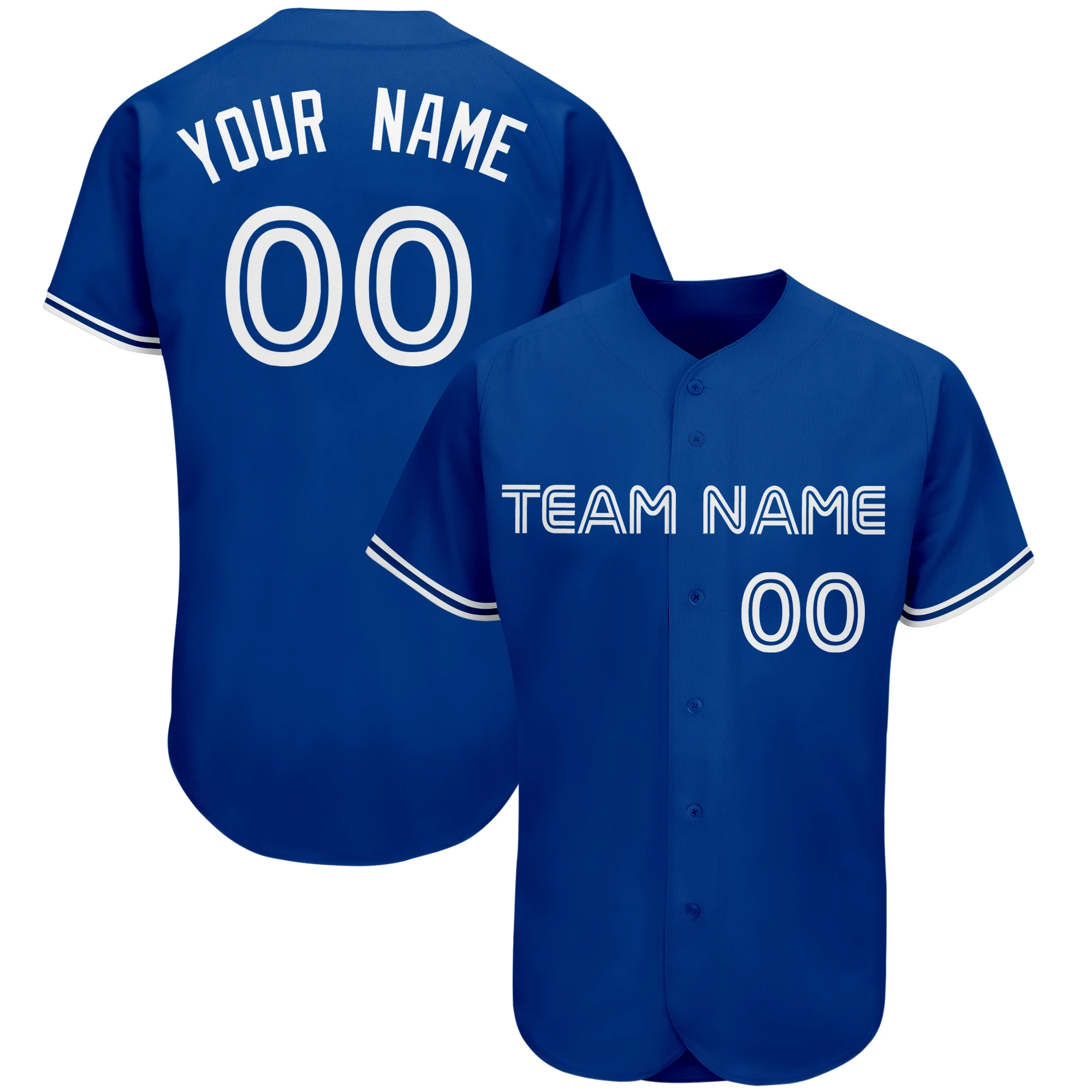 Baseball Jersey Printed Team Name/Number Training Outdoor/Indoors Washable Tee shirts for Men/Lady/Kids Any Colour