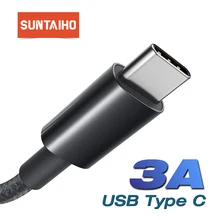 Suntaiho usb type C кабель для samsung S10 huawei P30 Pro USB C кабель для мобильного телефона Быстрая зарядка type C кабель для Redmi Note 7