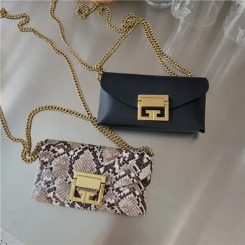

2019 new retro wild snake print fanny pack belt female fashion personality female chest pockets pochete sac banane nerka damska
