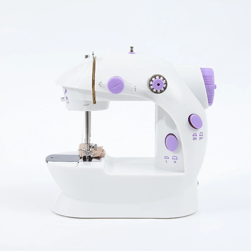 

Home Hand Machine 110V to 240V Speed Adjustment With Light Handheld Sewing Machine Electric Mini Sewing Machine