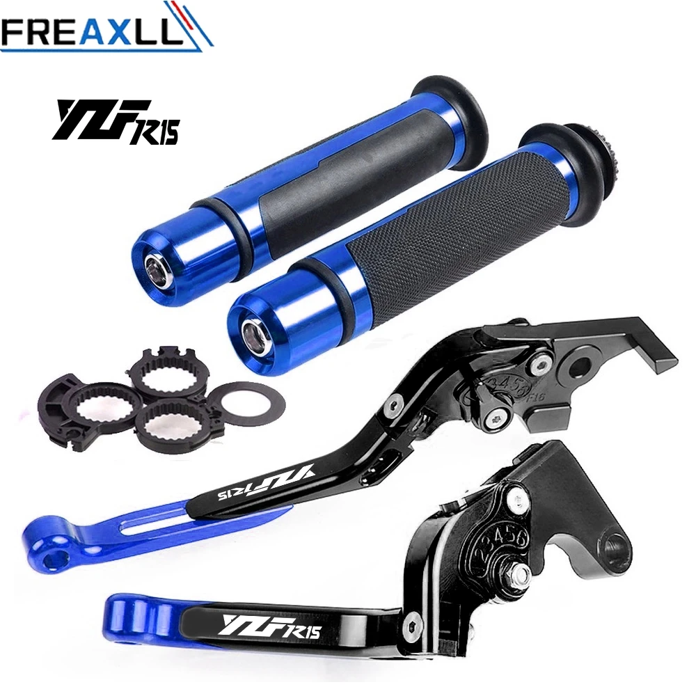 

Motorcycle CNC Adjustable Foldable Brake Clutch Lever Handle Hand Grips Set For YAMAHA YZFR15 YZF-R15 YZF R15 2008-2014 2009 11