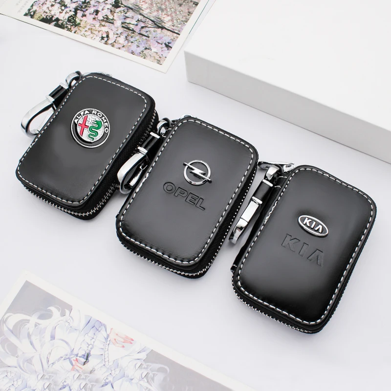 Кожаный защитный чехол на молнии для Volks wagen VW CC брелок пряжка ключей от