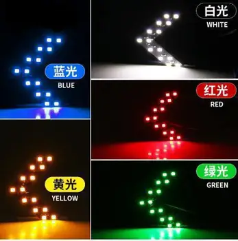 

2 Pcs 12V Car LED Steering Light For Rearview Mirror Of Automobile 14smd Led Arrow Indicator Lamp