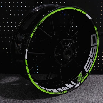 

Apply to Kawasaki Z250 Z400 z650 motorcycle modified wheel hub sticker waterproof reflective rim double-sided personalized Decal