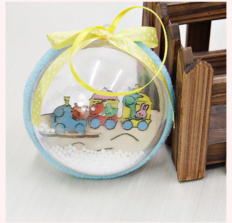 70 шт. 7 см украшения для рождественской елки прозрачный шар прозрачный пластиковый шар для свадьбы коробка для конфет сувениры Подарочная сумка год