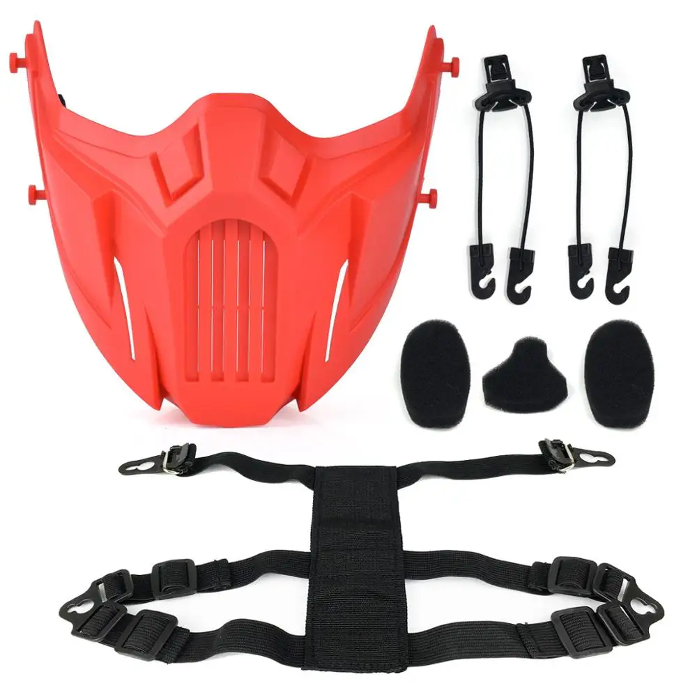 Tactical Skull Breathable Half Face Mask for Outdoor Combat and Cosplay Activities