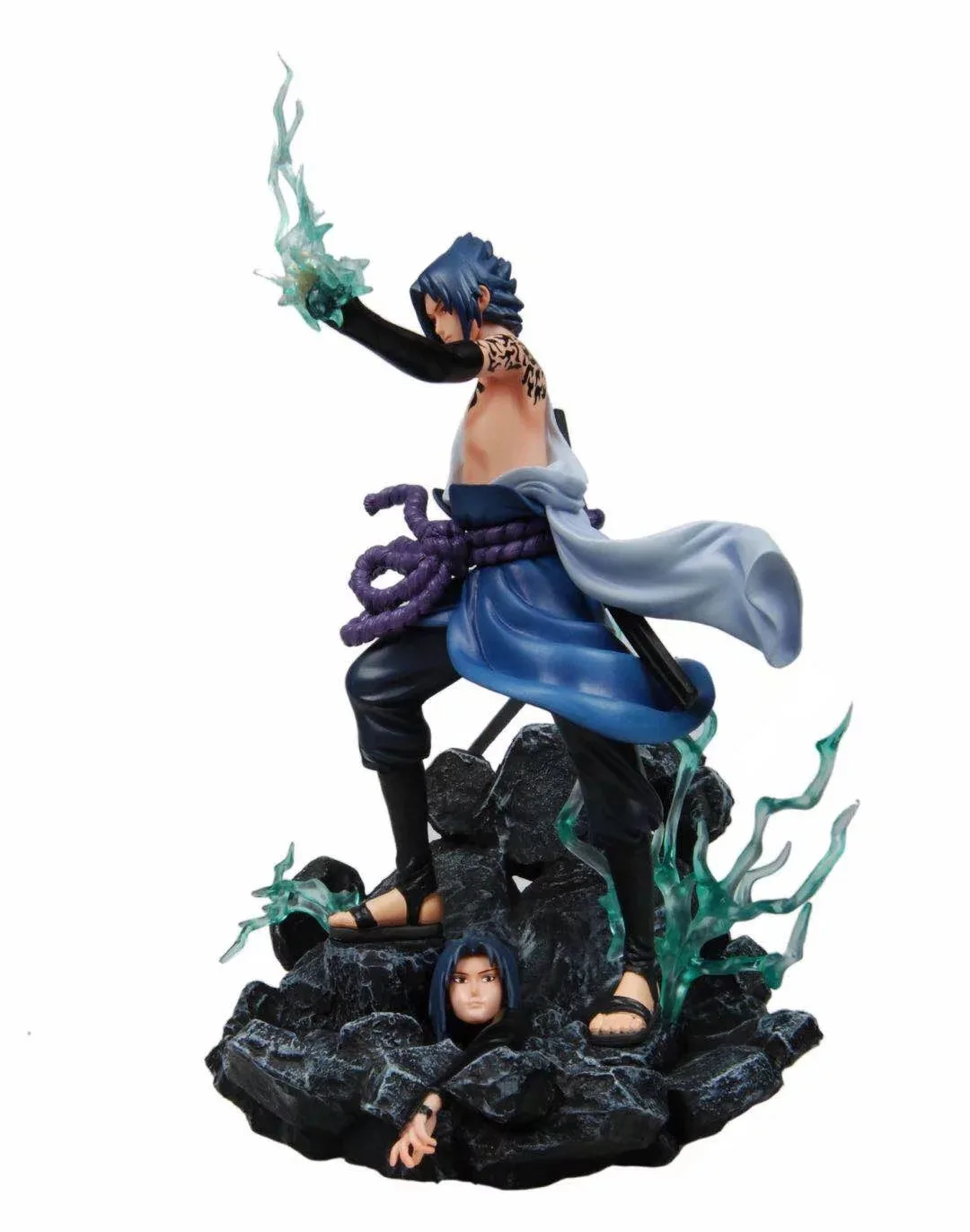 

Yaya Anime Naruto GK Sasuke Uchiha Replaceable Plug Statue Boxed Model Garage Kit