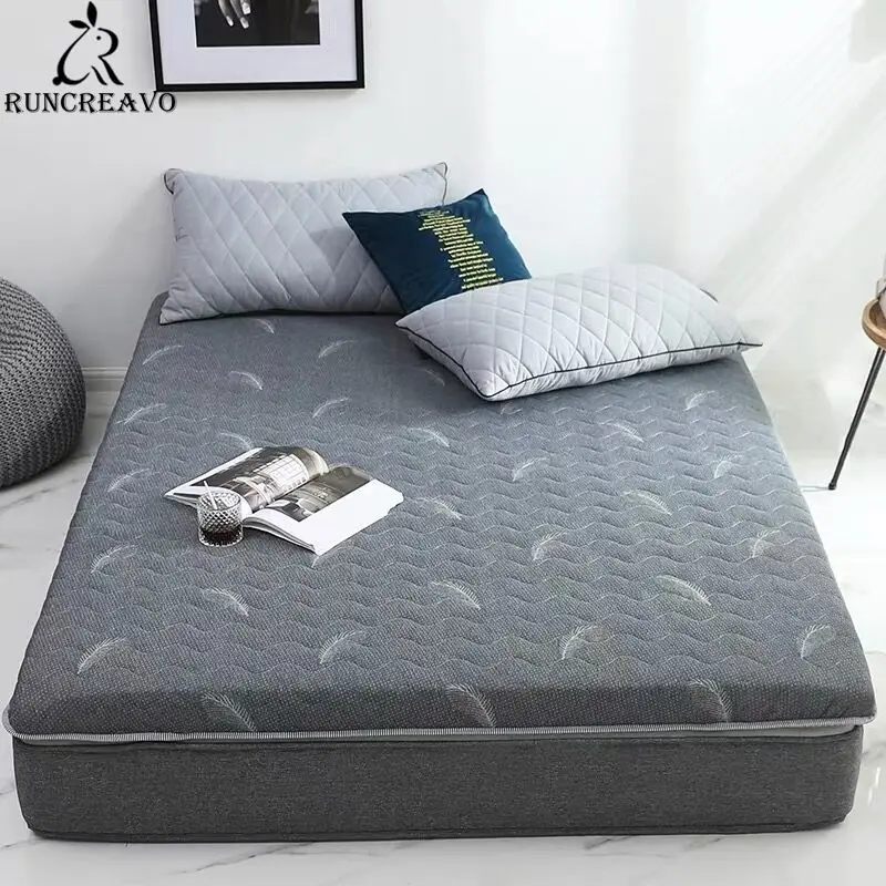 5d Breathable Mesh Latex Foam Mattress Foldable Floor Tatami Adults Thick Warm Sponge Topper Twin Queen King Size | Мебель