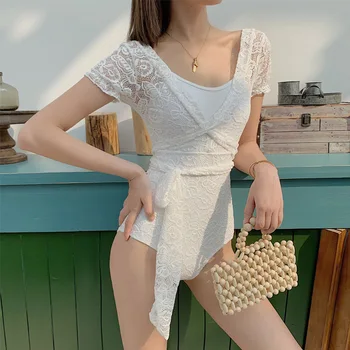 

High Waist Swimsuit One-Piece Swimsuits Female Fused Swimwear 2019 Sexy One Piece Swim Suits Large Size Summer Sea New Slim