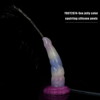 FAAK Squirt Dildo With Suction Cup Silicone Curved Anal Plug Syringe Tube Spray Ejaculation Penis G-spot Stimulate Sex Toys Shop 2