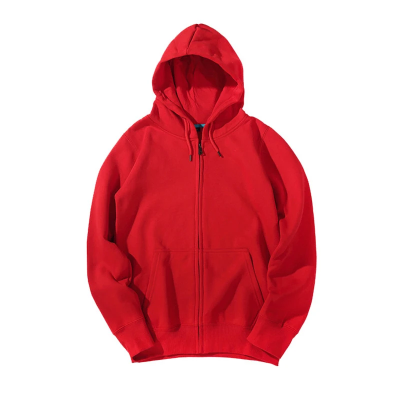 red Новое поступление, вельветовое пальто на молнии с капюшоном, Свободный кардиган,, повседневные однотонные хлопковые толстовки в стиле хип-хоп - Цвет: red