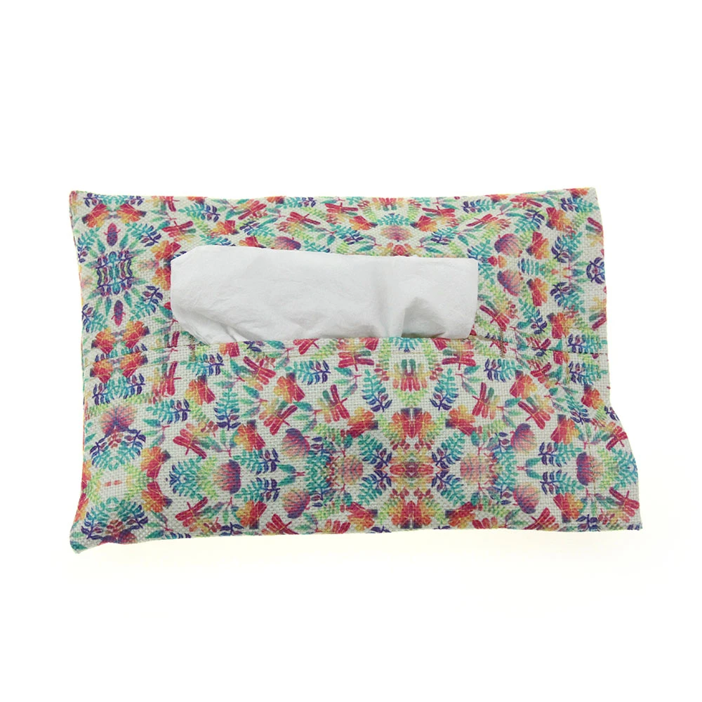 

colorful leaves Japanese cotton and linen paper towel set cloth tissue box paper set home Creative paper towel paper bag