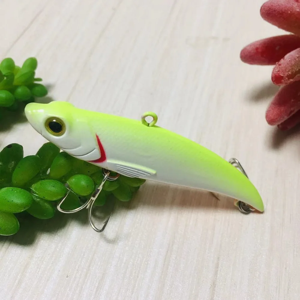 Lubit 2020 Winter Ice Fishing Lures 75mm 13g Sinking VIB slient Hard Bait Smith bay blue Wobbler Lure Pike Carp ratlin Baits | Спорт и