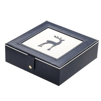 

New Fashion Leather Jewelry Box Gift Box for Jewelry Packaging Display Large Exquisite Makeup Case Luxury Jewelry Organizer Blac