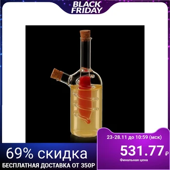 

Bottle "2 in 1" for sauces and oils "Spiral", 250/30 ml, 8 × 8 × 18 cm