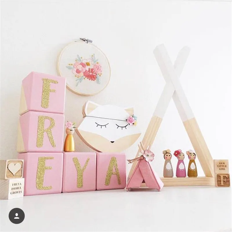 

Nordic style wooden Triangular cute color shelf wall hanging trilateral storage bookshelf home children baby room DIY decoration