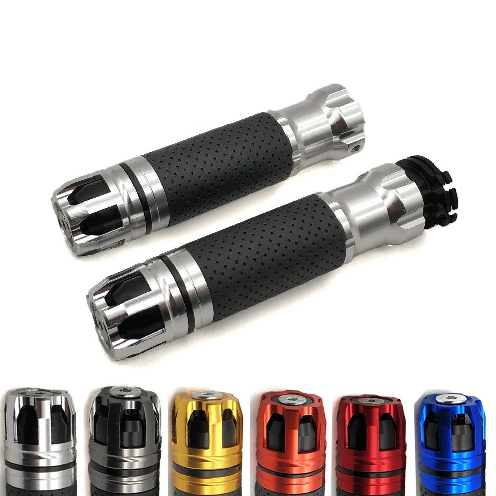Universal 22 24MM CNC Motorcycle handle Bar Grips handlebar Ends For Suzuki GSF600 Bandit BURGMAN 400 GS500E GSX 250 550 RM85