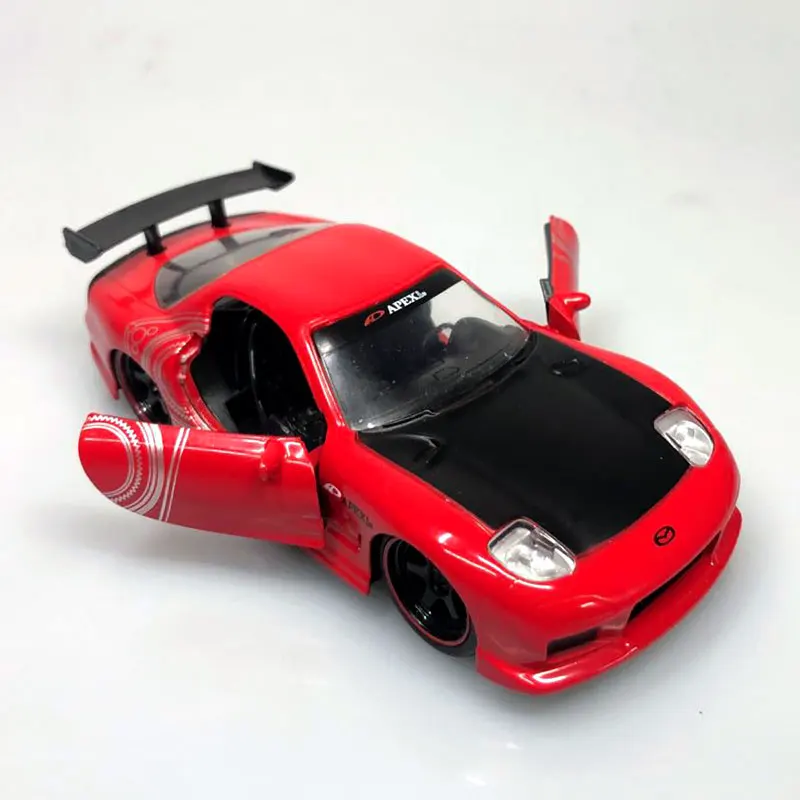 5 шт/лот JADA JDM 1/32 масштабная модель автомобиля игрушки Япония 1993 MAZDA RX7 литая металлическая модель автомобиля игрушка