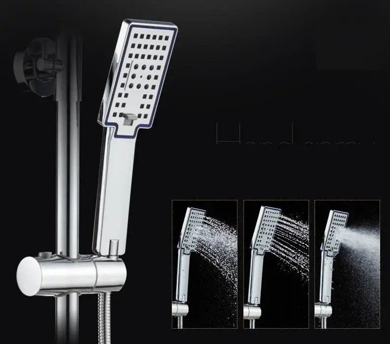 Черный Colonne Regendouche Duschset Conjunto De Ducha Regadera Электрический Душ для ванной комнаты