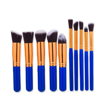 

10PCS Make Up Foundation brush Nylon eyeshadow eyebrow eyeliner soft Cosmetic Brushes Eye Shadow pinceis de maquiagemJ324