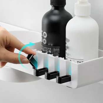 

Shower Caddy Shelf Bath Rack Storage Holder Organizer Rotatable for Bathroom Corner Tools & Accessories @ME88