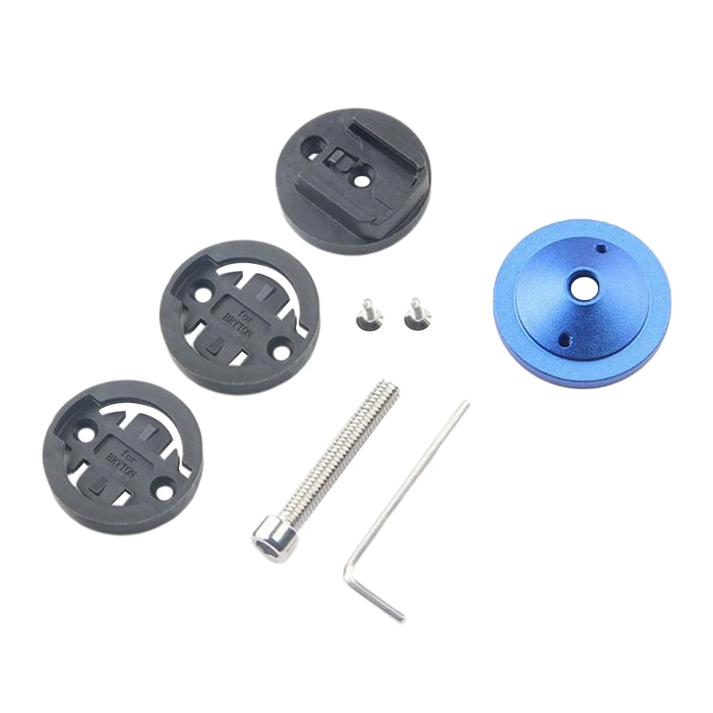 Aluminium Alloy Bicycle Stem Top Cap Computer GPS Stopwatch Mount Holder for Garmin