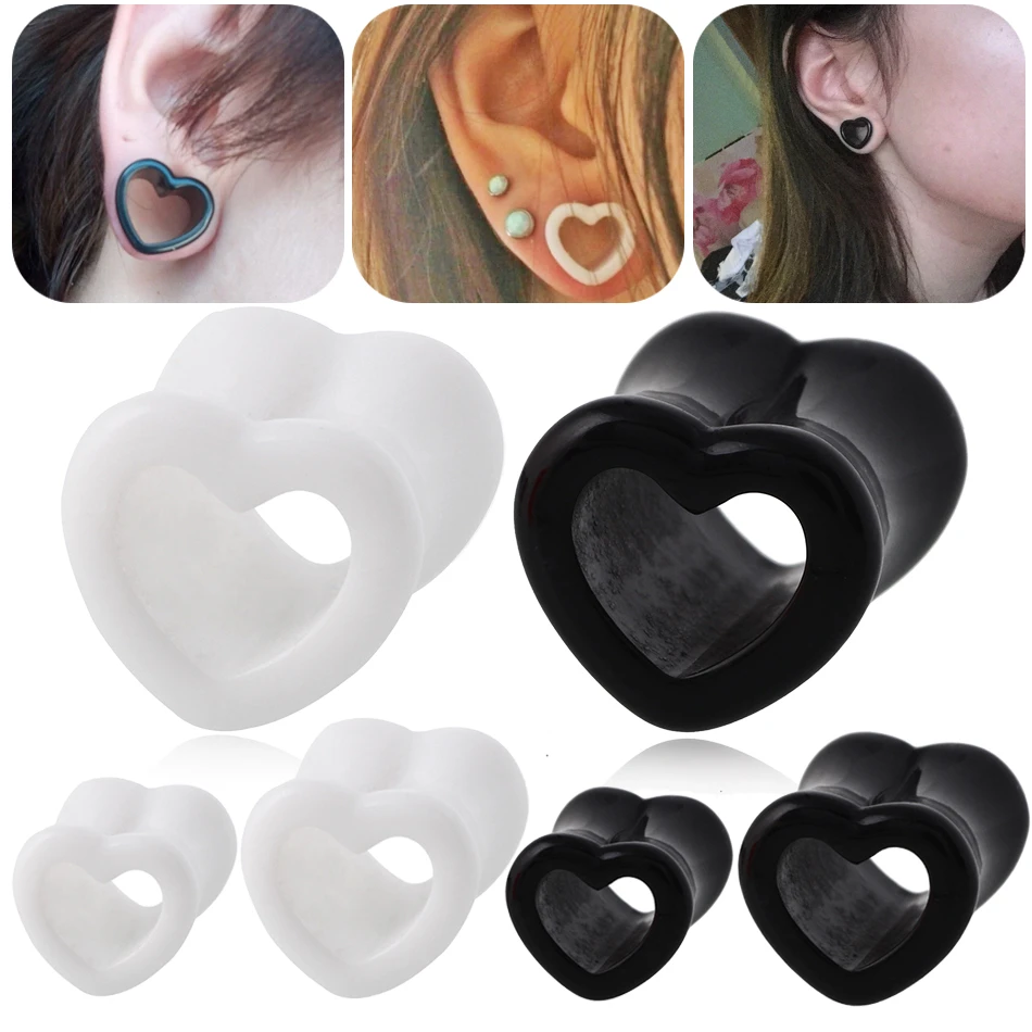 strelen Charlotte Bronte grafiek 2 Stks/partij Oor Plug Liefde Hart Tunnels Piercing Earlet Vlees Tunnel  Plug Piercing Brancard Expander Oor Peilt Lichaam  Sieraden|Lichaamssieraden| - AliExpress