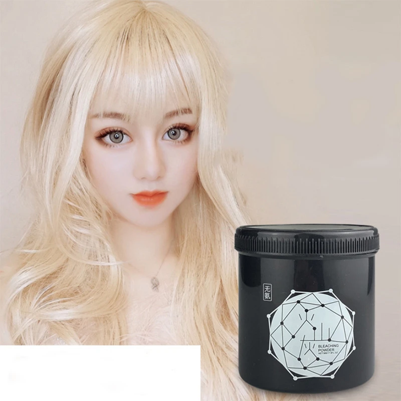 Volcanic ash Fading Powder Cream Bleaching Hair Dye Color Bleaching Powder Hairdressing Styling Lightening Whitening Agent 500g