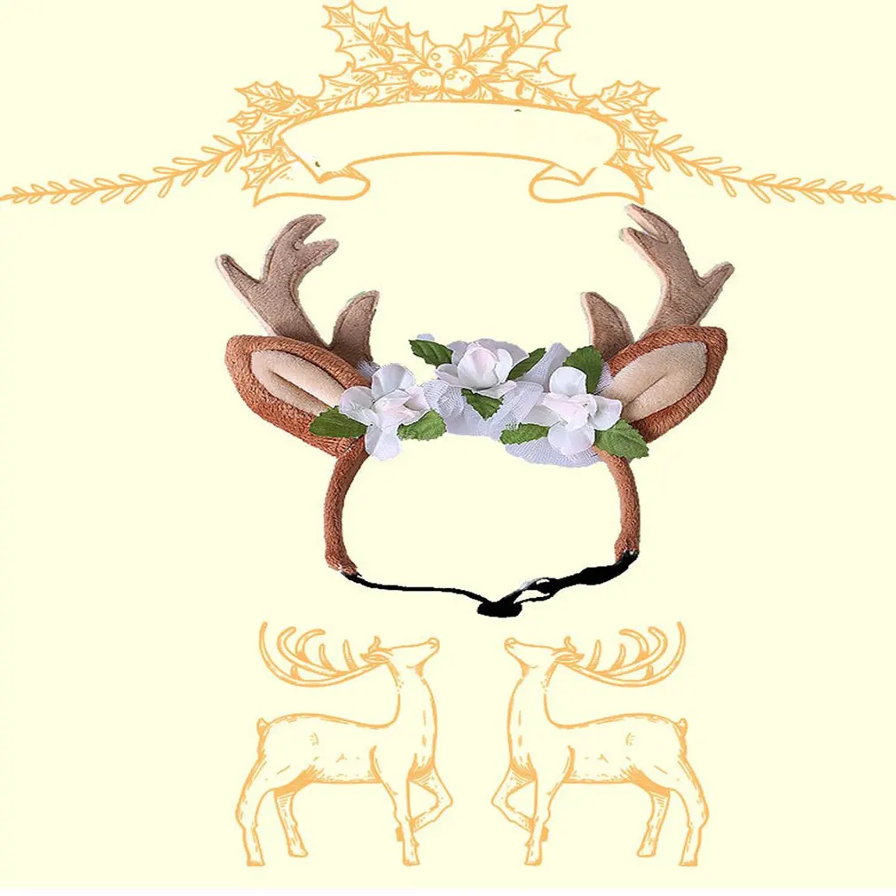 Cute Pet Supplies Christmas Pet Reindeer Headband Hair Band