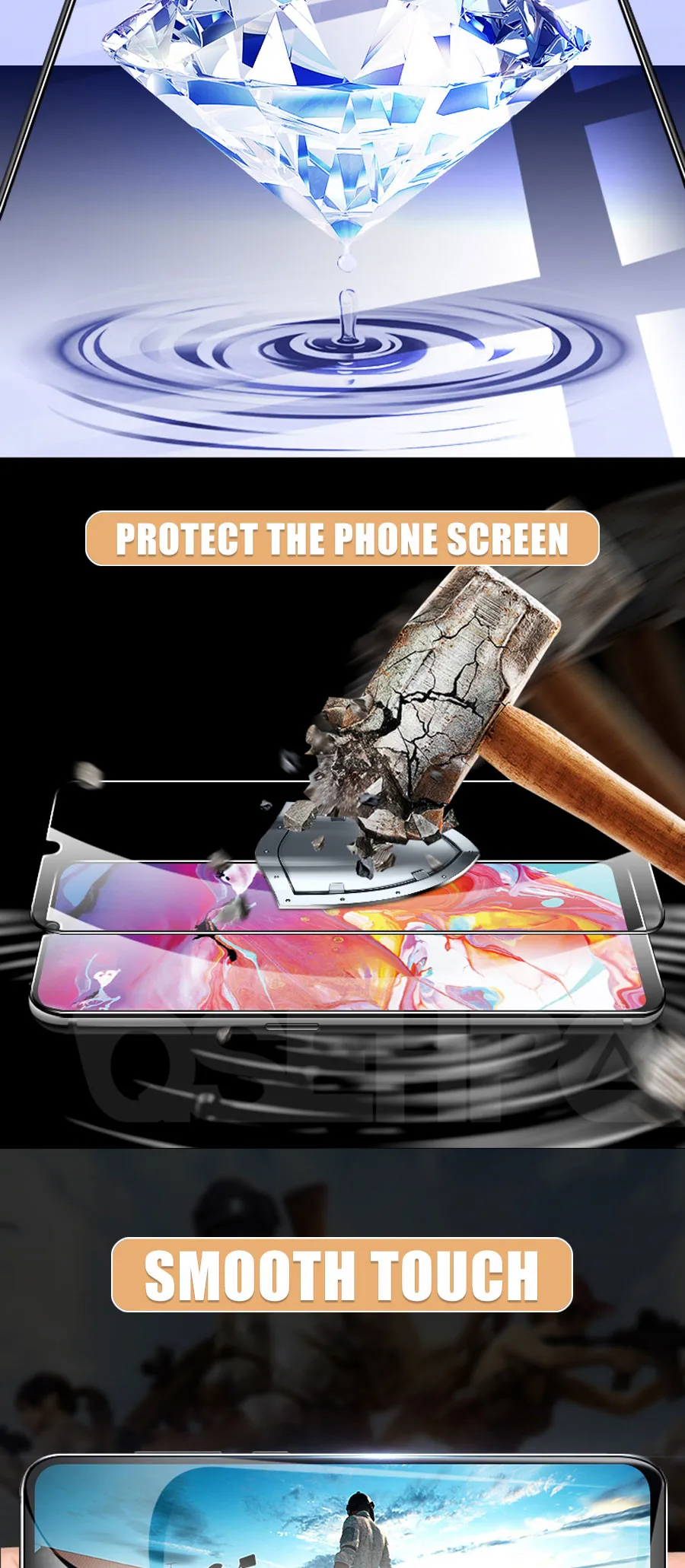 С уровнем твердости 9H закаленное Стекло для samsung Galaxy A10 A20 A30 A40 A50 A60 A70 A80 A90 M10 M20 M30 M40 Экран Защитная Стекло пленка