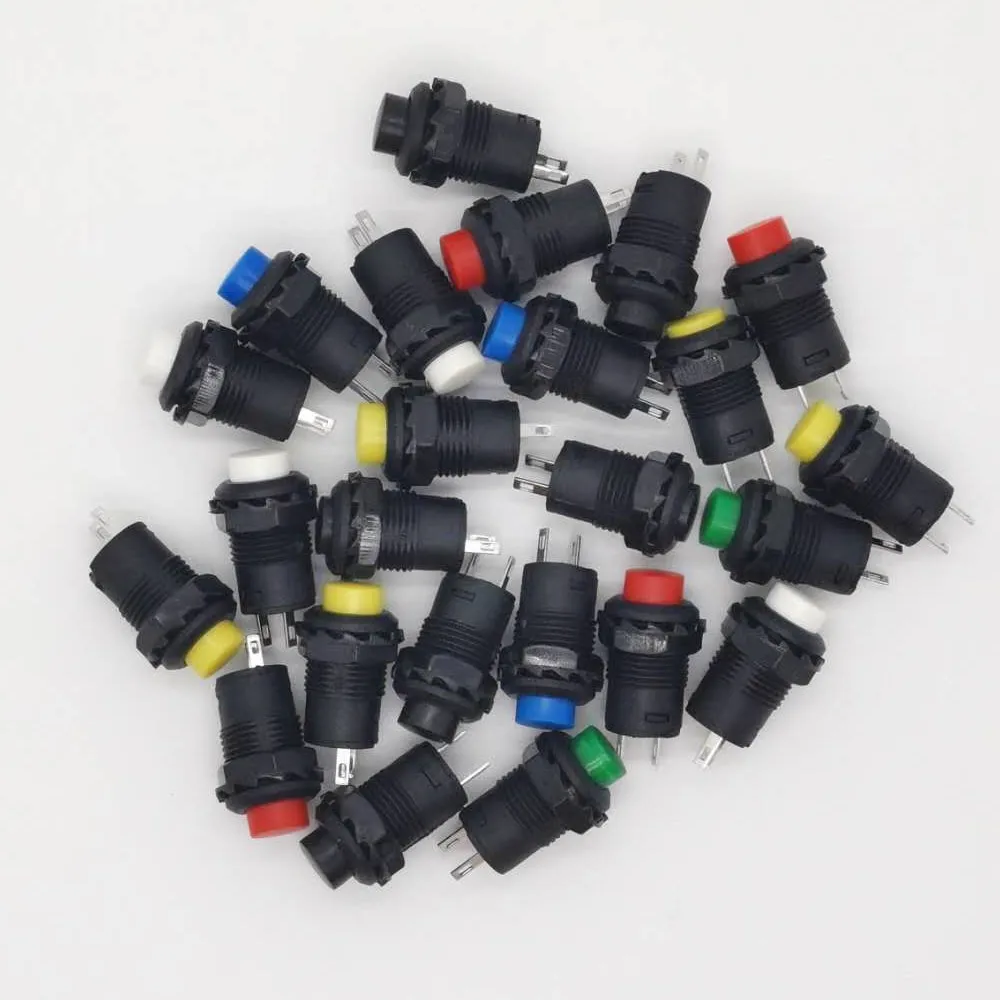 DS-227 100 шт кнопочный переключатель 12 мм 3A /125VAC 1.5A/250VAC Кнопка сброса | Обустройство