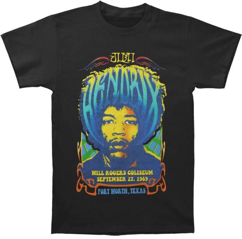 Jimi Hendrix 1969 новая аутентичная и лицензированная Мужская хип хоп забавная футболка