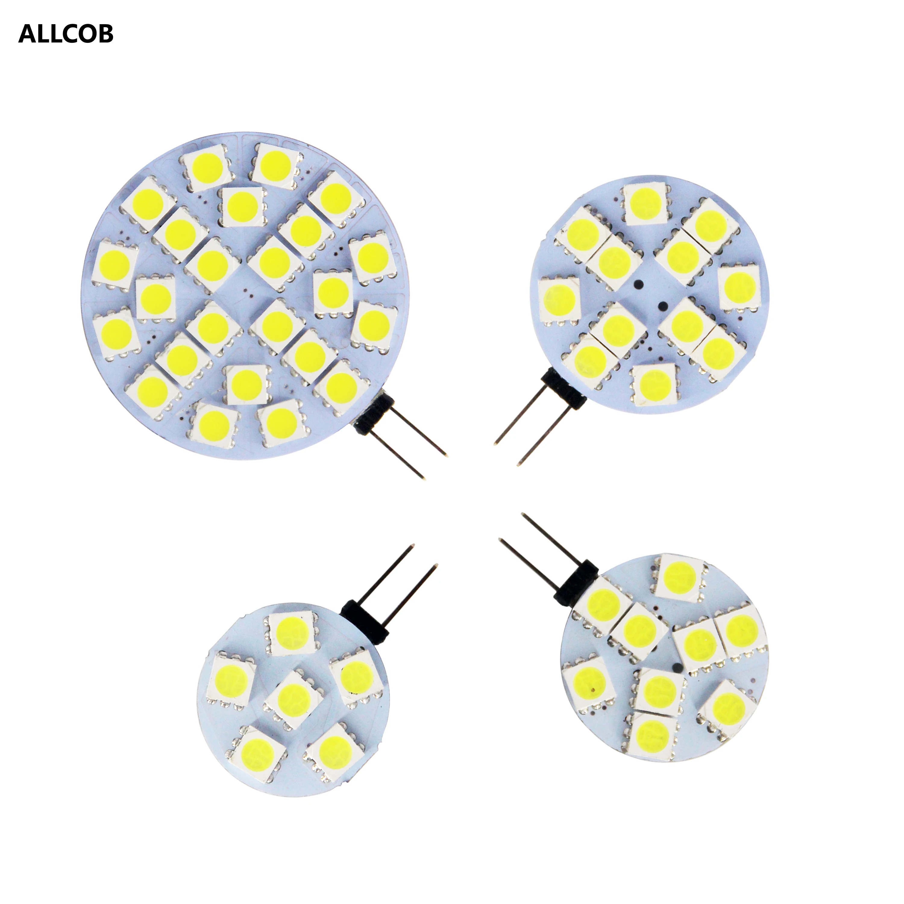 Светодиодный ная ЛАМПОЧКА G4 180 градусов DC12V 5050 SMD 4 8 W 2 1 теплый холодный светильник