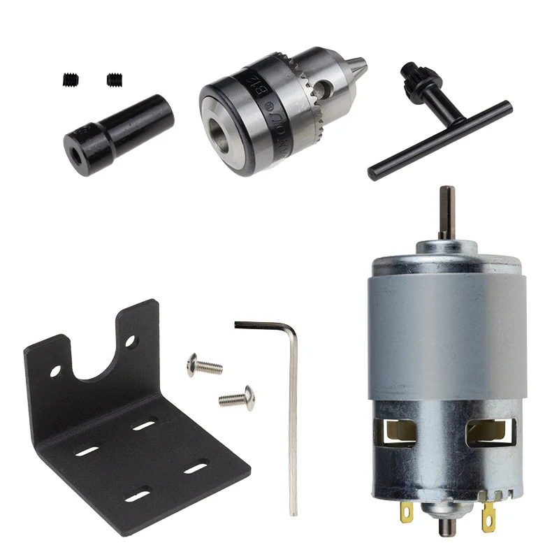 

Pcb Wood Plastic Cardboard Hole Saw High Torque 775 Motor Dc12V - 36V/10000Rpm Mini Hand Drill Press Table Electric Drill B12 Dr