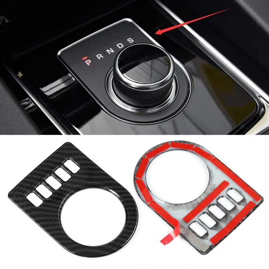 Carbon Fiber Style Gearbox Control Panel Cover Frame ABS Material fit for Jaguar XF XE XJL XJ F-PA CE f pace x761 | Автомобили и