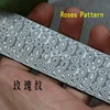 1 piece Varied DIY knife Making Damascus steel Rose Sandwich Pattern steel Knife blade blank Heat Treatment ► Photo 3/6