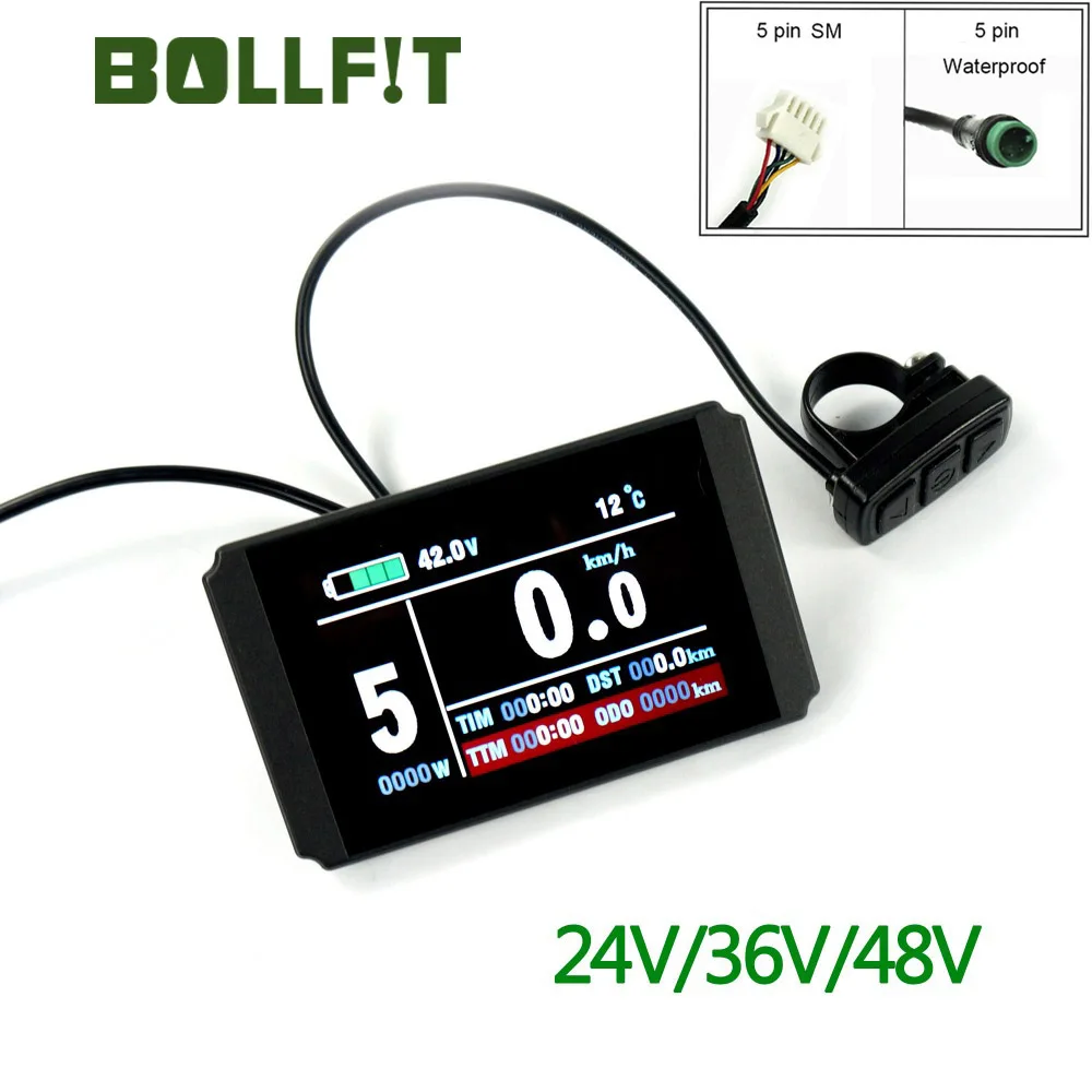 BOLLFIT Kunteng KT LCD8H Дисплей Аксессуары для электрического велосипеда LC8U TFT дисплей для электровелосипеда комплект