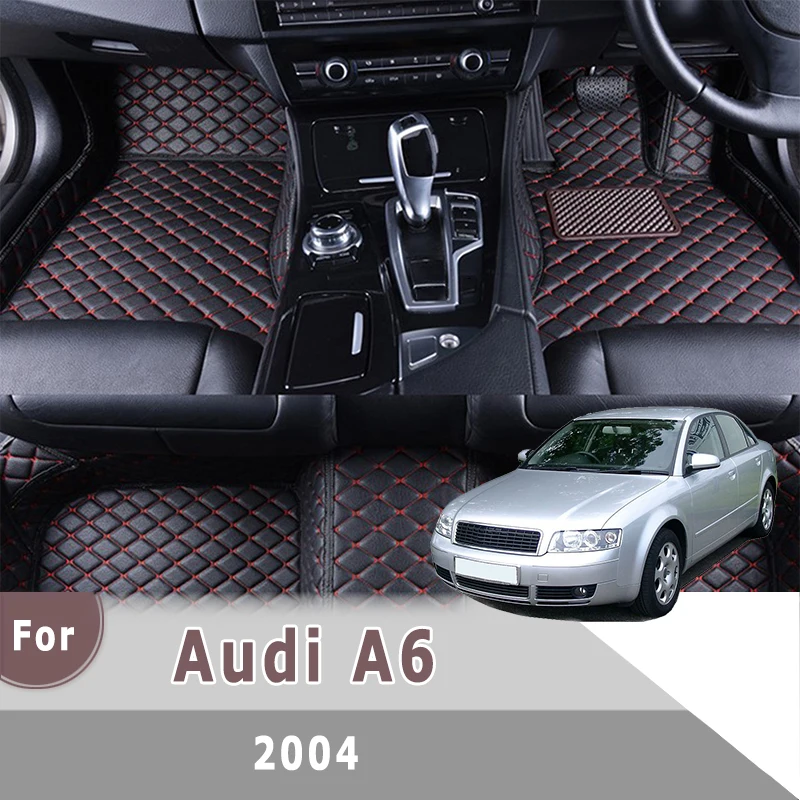 

RHD Carpets For Audi A6 2004 Car Floor Mats Custom Auto Foot Pads Automobile carpet covers Accessories Rugs Decoration