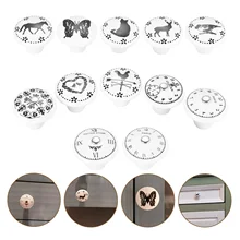 1 pc Dresser Knob Wardrobe Door Pulls Ceramic Round Handles Pulls Drawer Knobs interior Door Pull Furniture fittings  Hardware